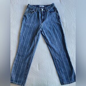Pacsun mom jeans with stripes size 25W 25L EUC